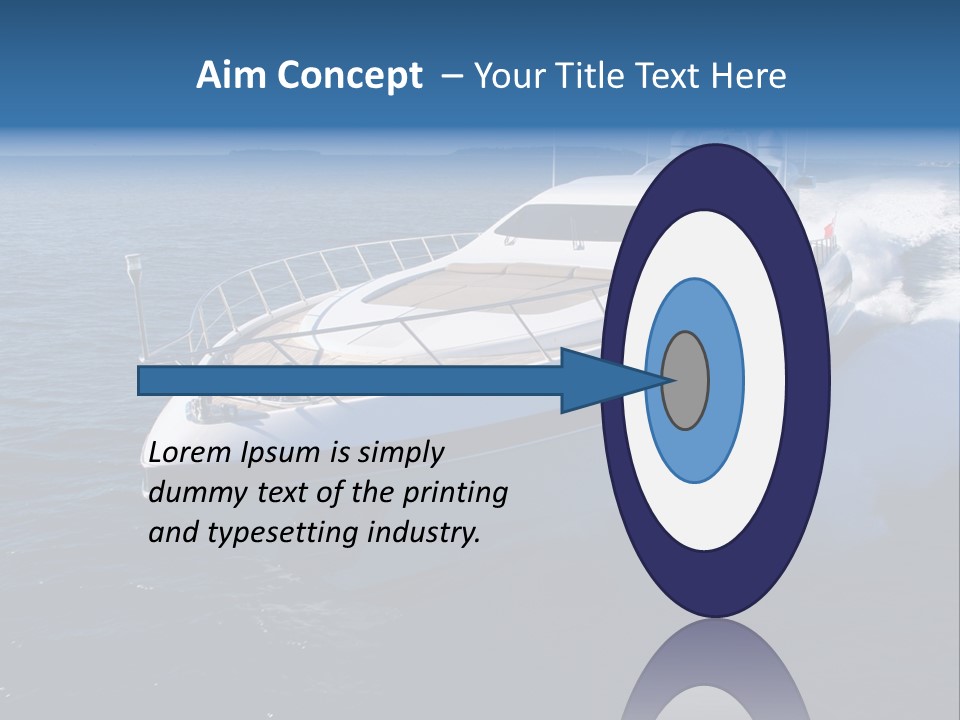 Yacht Port Ocean PowerPoint Template