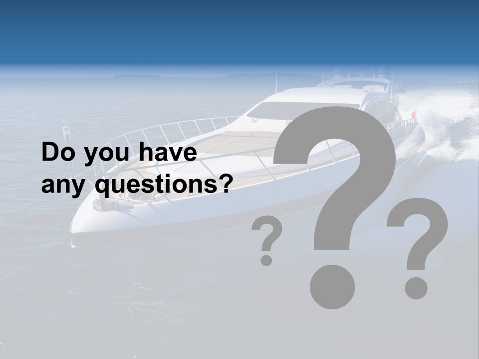 Yacht Port Ocean PowerPoint Template