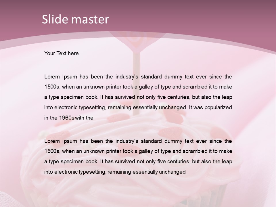 Day Love Frosting PowerPoint Template