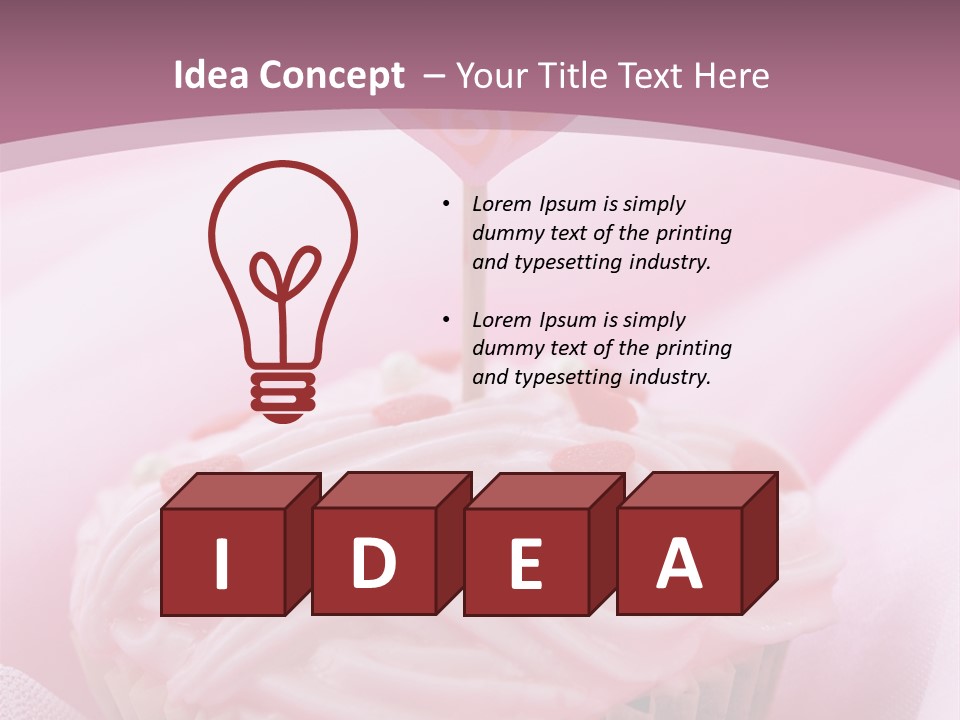 Day Love Frosting PowerPoint Template