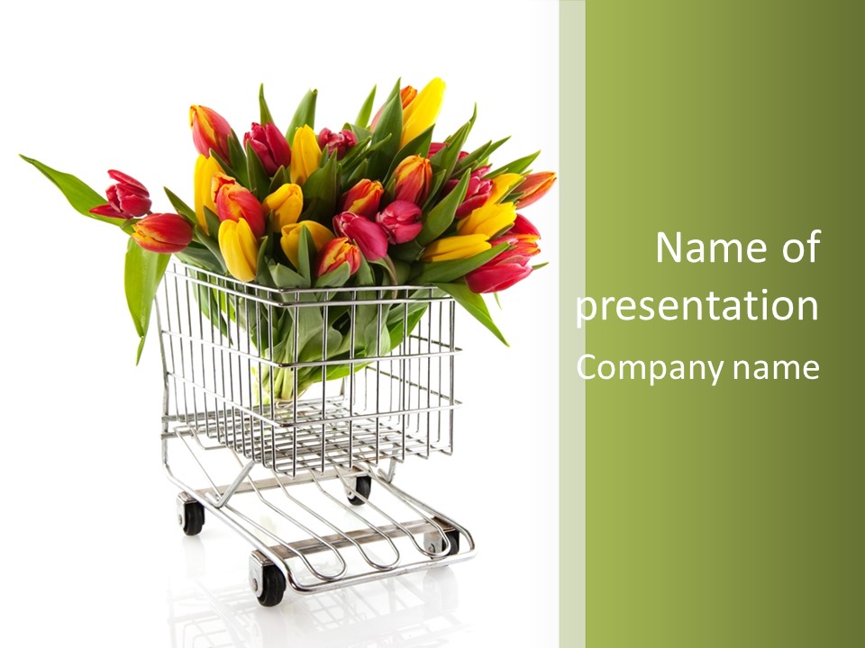 Holland Buying Bouquet PowerPoint Template