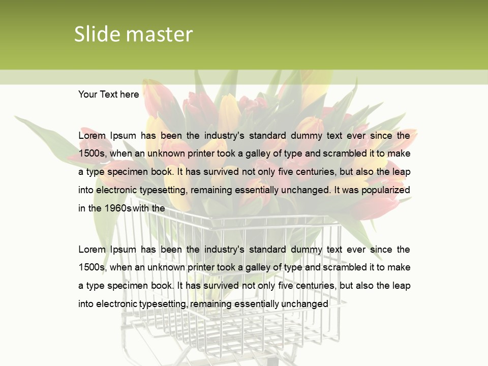 Holland Buying Bouquet PowerPoint Template