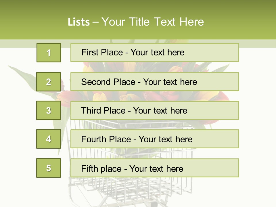 Holland Buying Bouquet PowerPoint Template