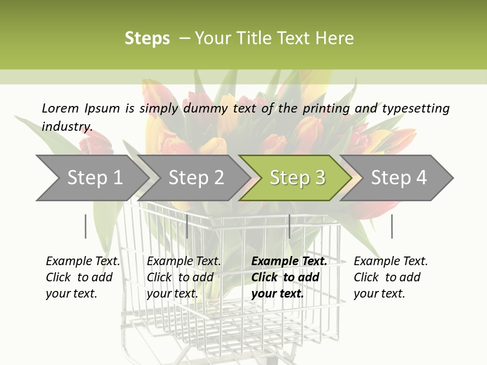 Holland Buying Bouquet PowerPoint Template