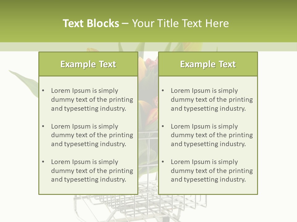 Holland Buying Bouquet PowerPoint Template