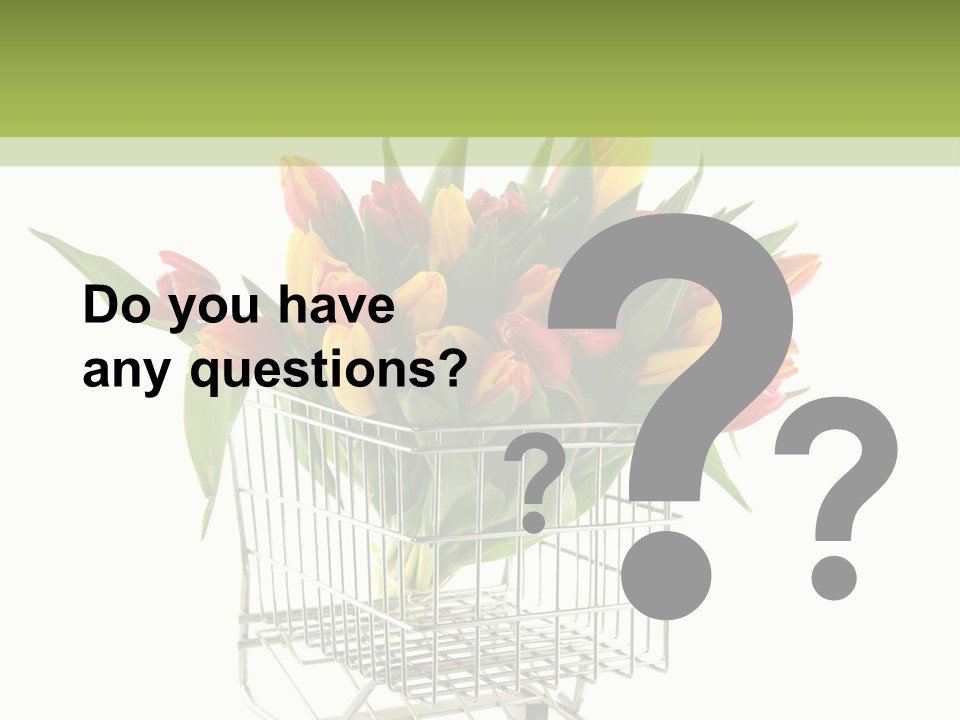 Holland Buying Bouquet PowerPoint Template