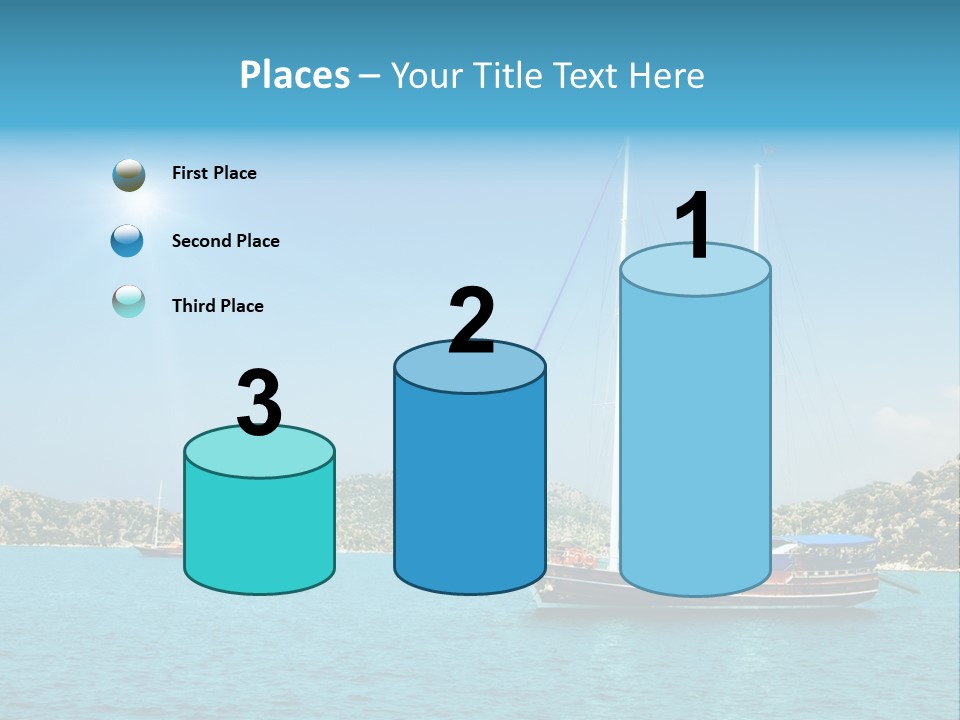 Cloud Tourism Cruise PowerPoint Template