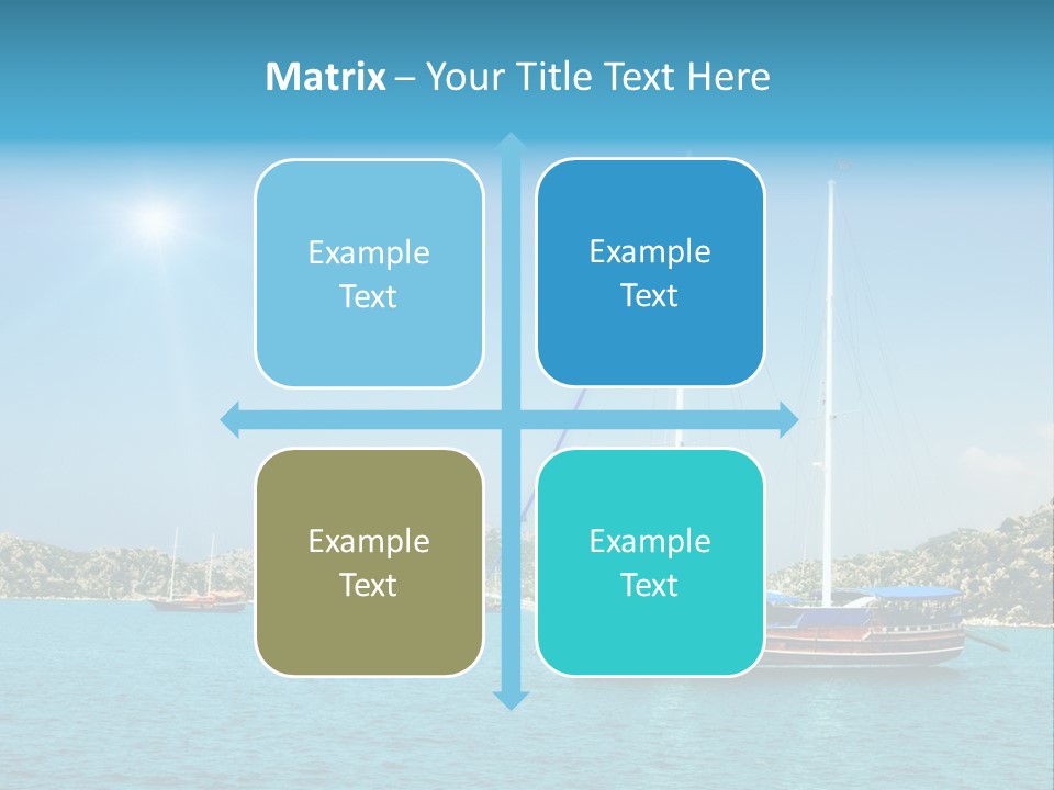 Cloud Tourism Cruise PowerPoint Template
