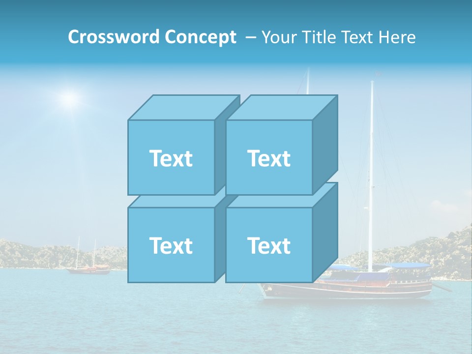 Cloud Tourism Cruise PowerPoint Template
