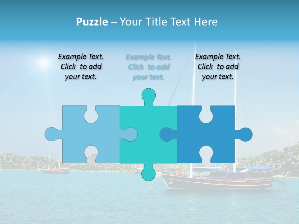 Cloud Tourism Cruise PowerPoint Template