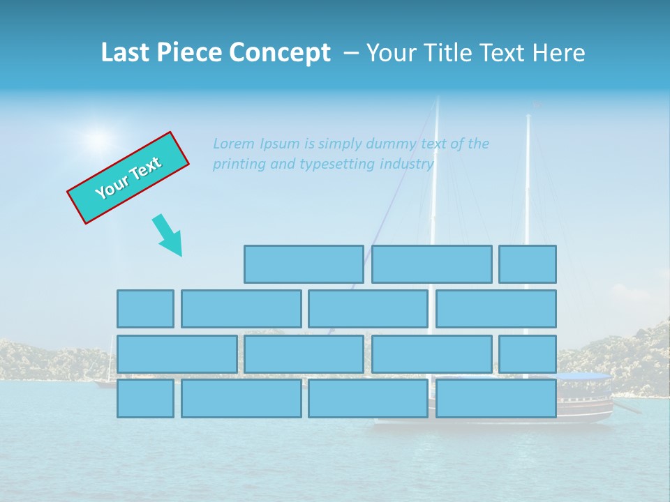 Cloud Tourism Cruise PowerPoint Template