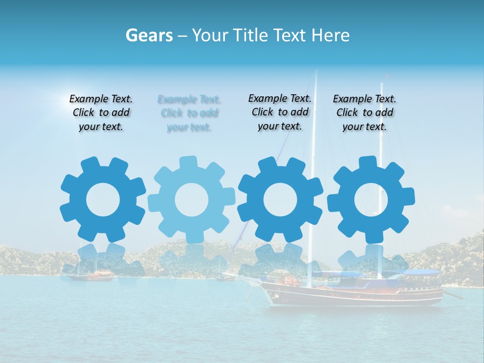 Cloud Tourism Cruise PowerPoint Template