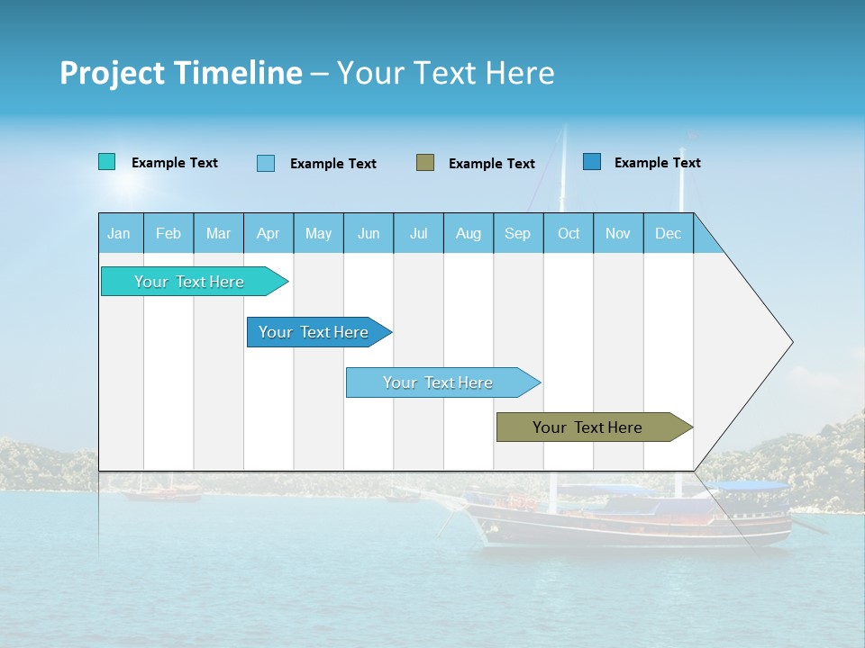 Cloud Tourism Cruise PowerPoint Template