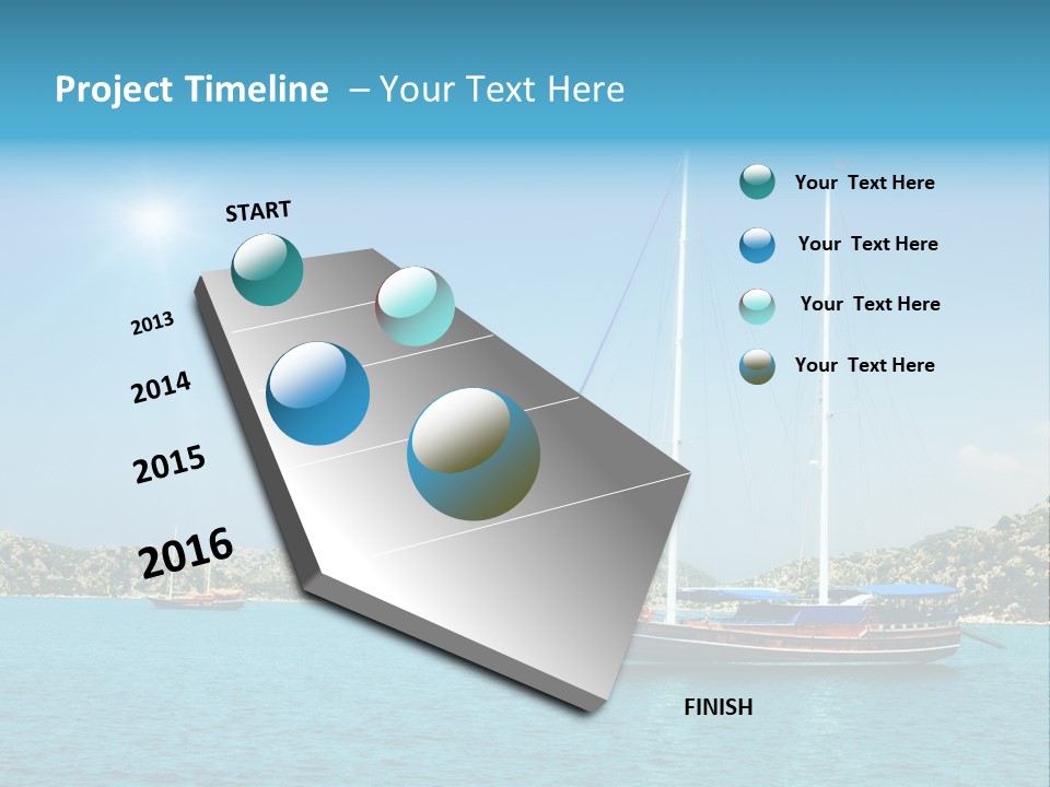 Cloud Tourism Cruise PowerPoint Template