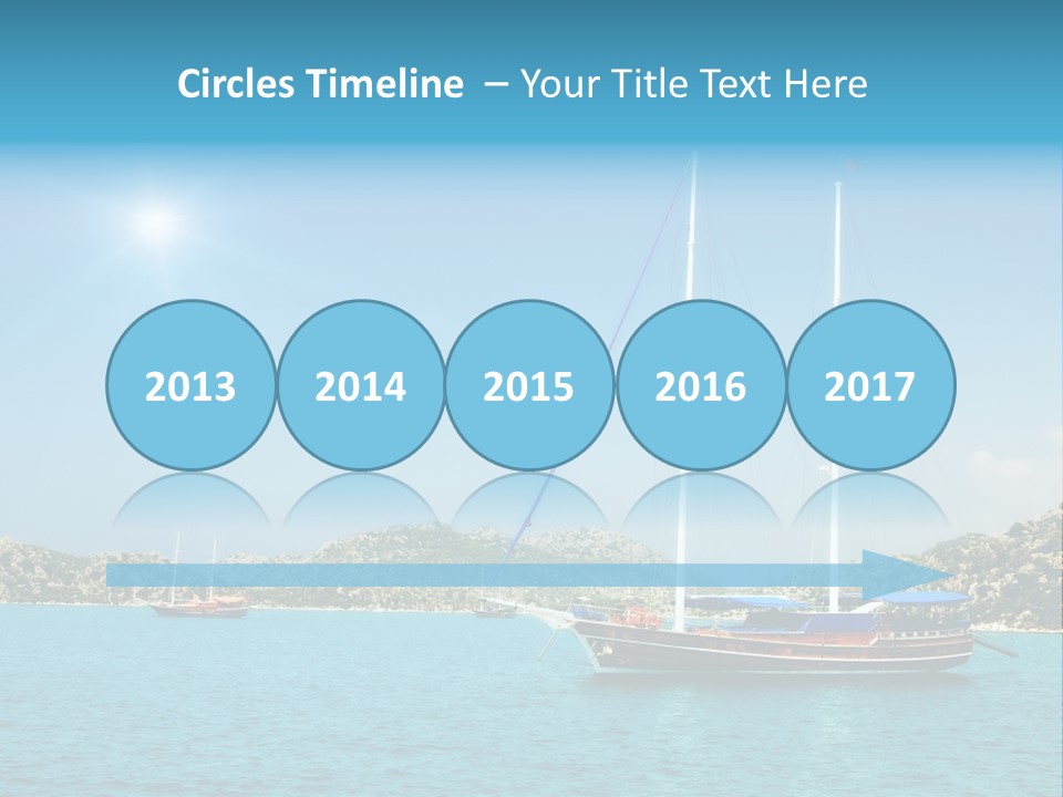 Cloud Tourism Cruise PowerPoint Template