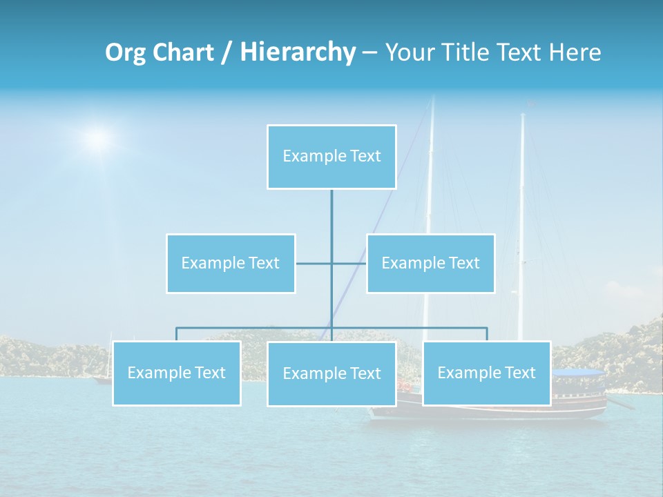 Cloud Tourism Cruise PowerPoint Template