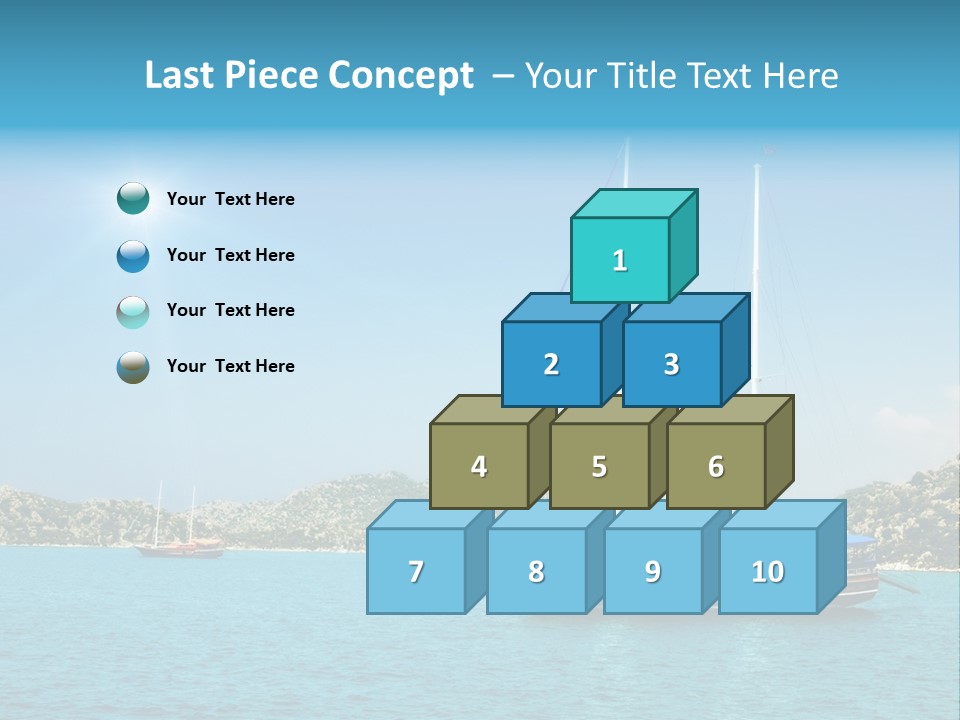 Cloud Tourism Cruise PowerPoint Template
