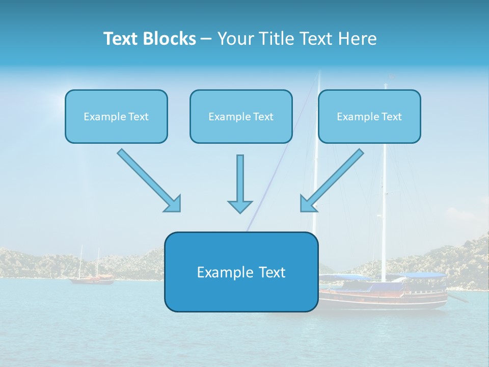 Cloud Tourism Cruise PowerPoint Template