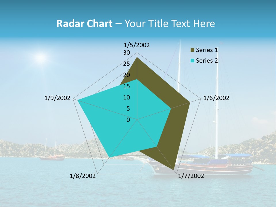 Cloud Tourism Cruise PowerPoint Template