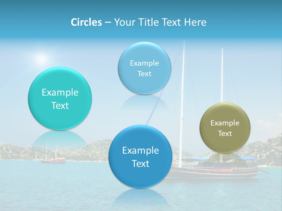 Cloud Tourism Cruise PowerPoint Template