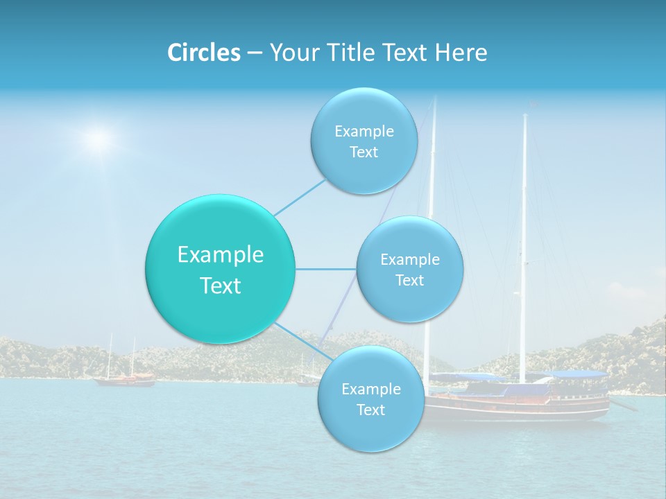 Cloud Tourism Cruise PowerPoint Template