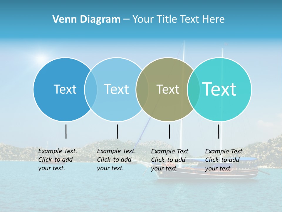 Cloud Tourism Cruise PowerPoint Template