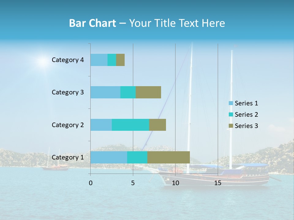 Cloud Tourism Cruise PowerPoint Template