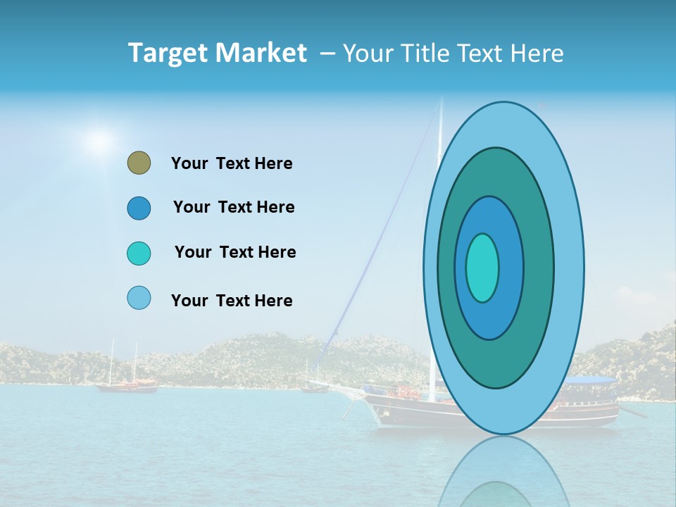 Cloud Tourism Cruise PowerPoint Template