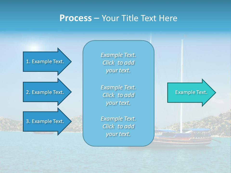 Cloud Tourism Cruise PowerPoint Template