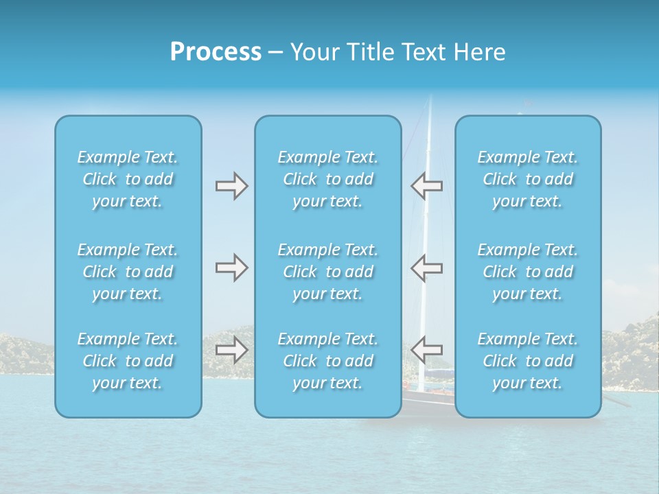 Cloud Tourism Cruise PowerPoint Template