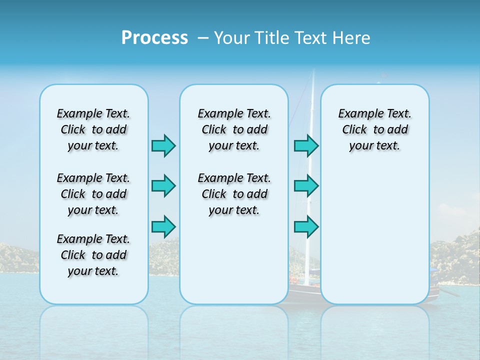 Cloud Tourism Cruise PowerPoint Template