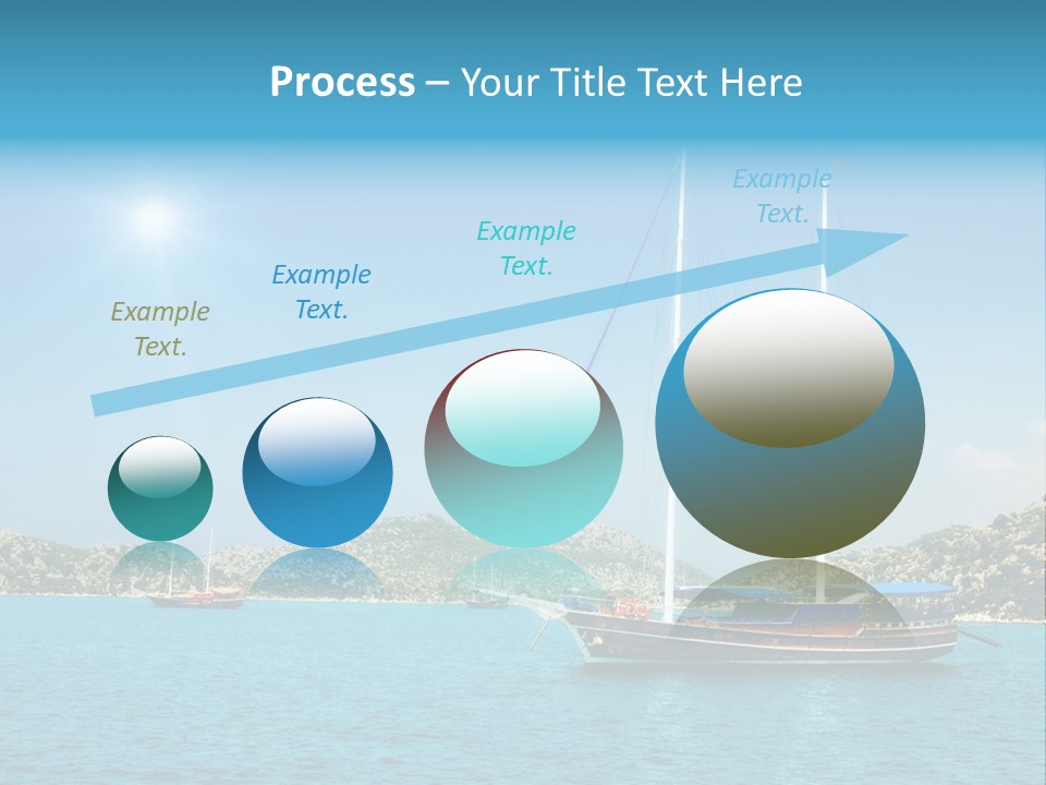 Cloud Tourism Cruise PowerPoint Template