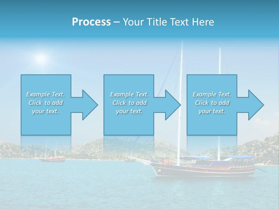 Cloud Tourism Cruise PowerPoint Template