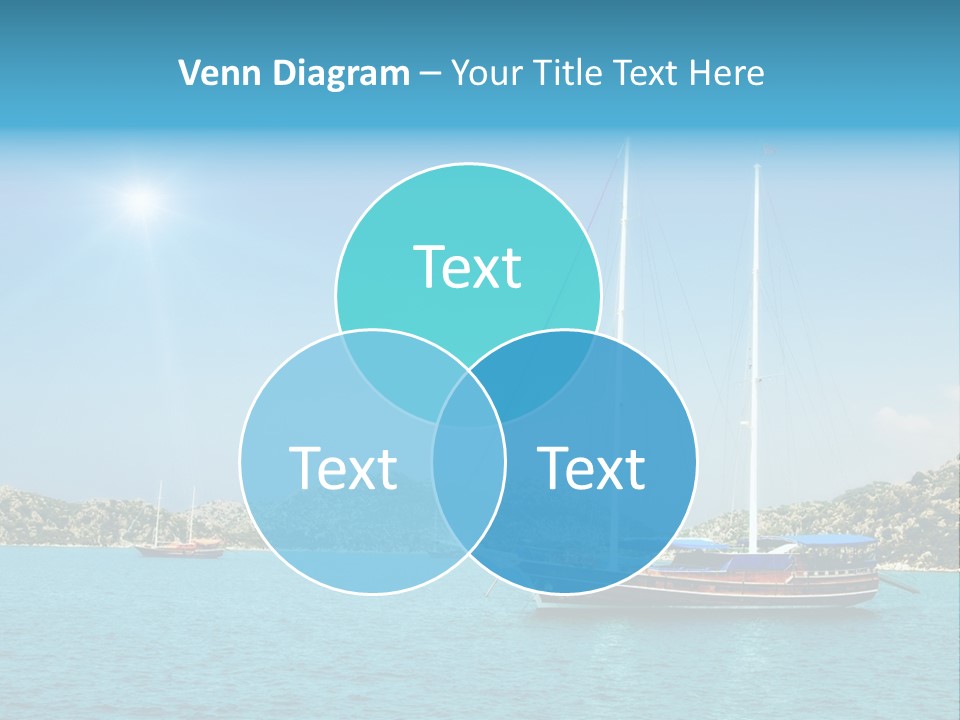 Cloud Tourism Cruise PowerPoint Template
