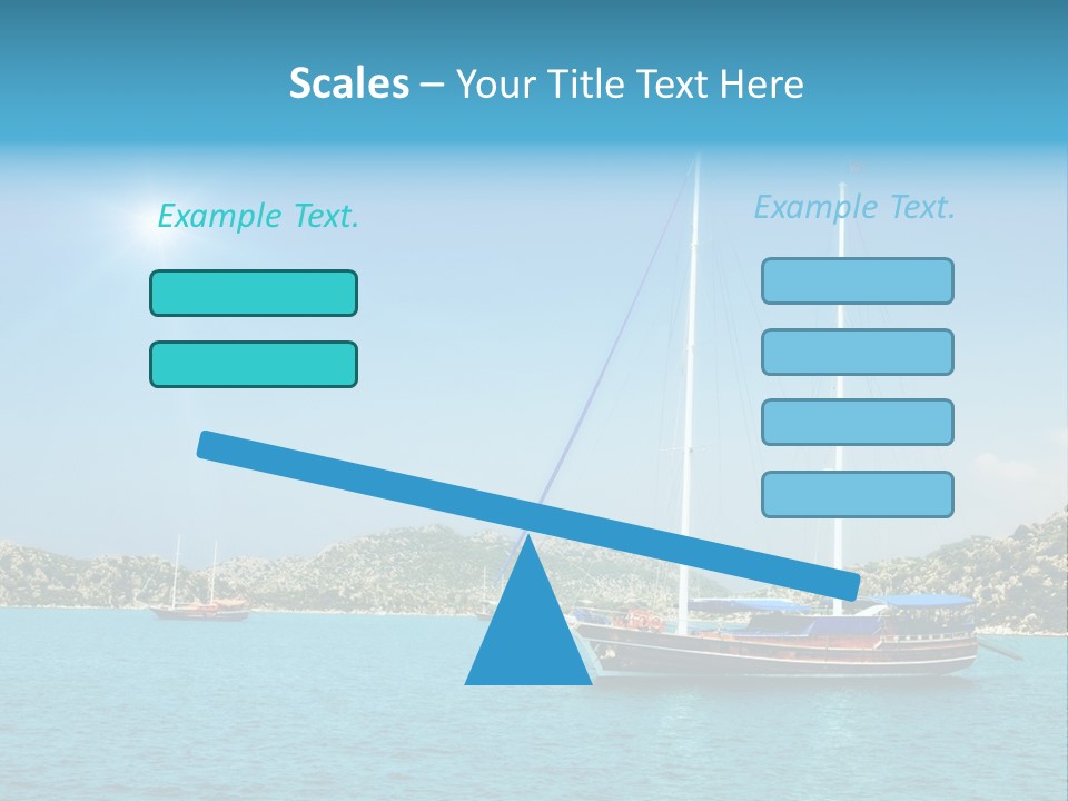 Cloud Tourism Cruise PowerPoint Template
