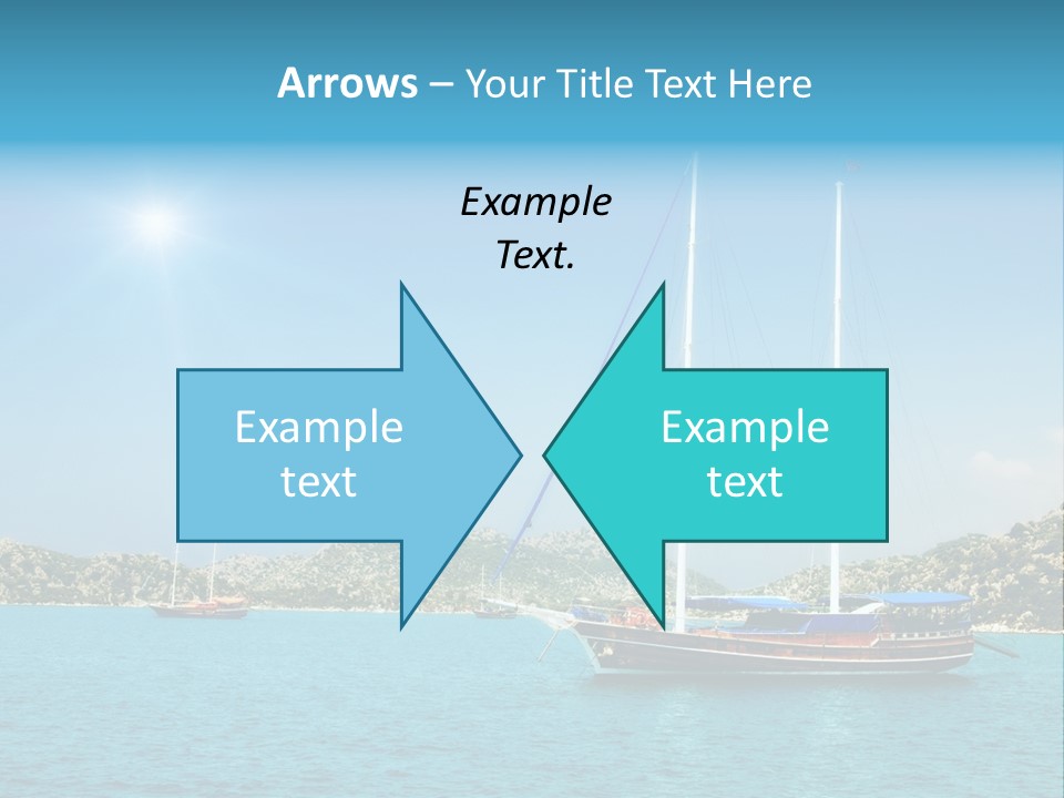 Cloud Tourism Cruise PowerPoint Template