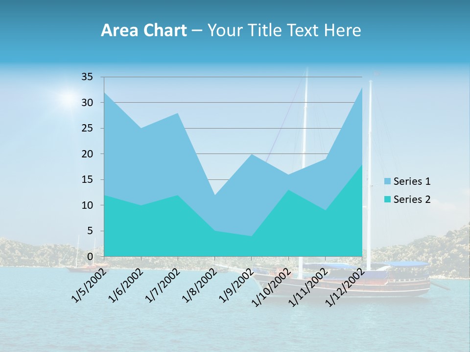 Cloud Tourism Cruise PowerPoint Template