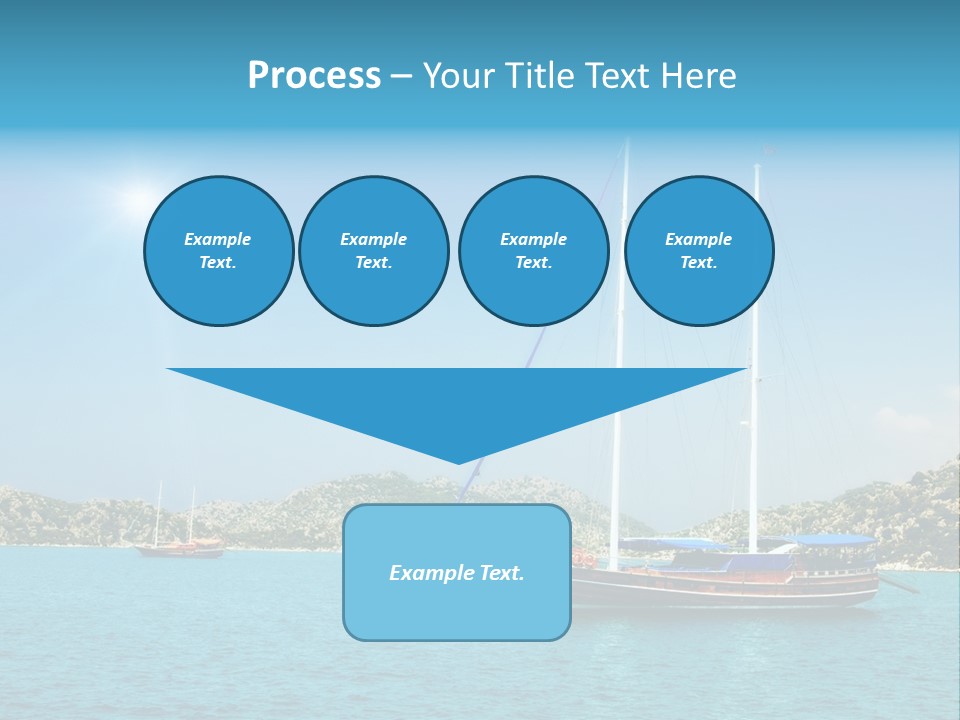 Cloud Tourism Cruise PowerPoint Template