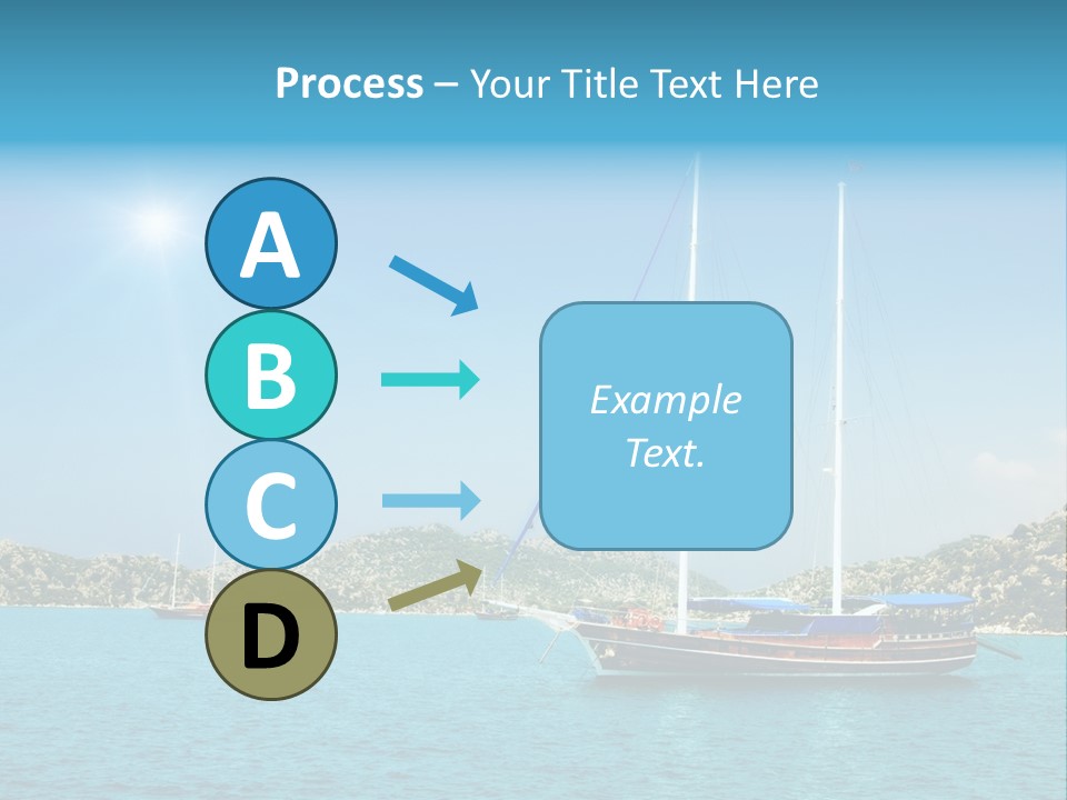 Cloud Tourism Cruise PowerPoint Template