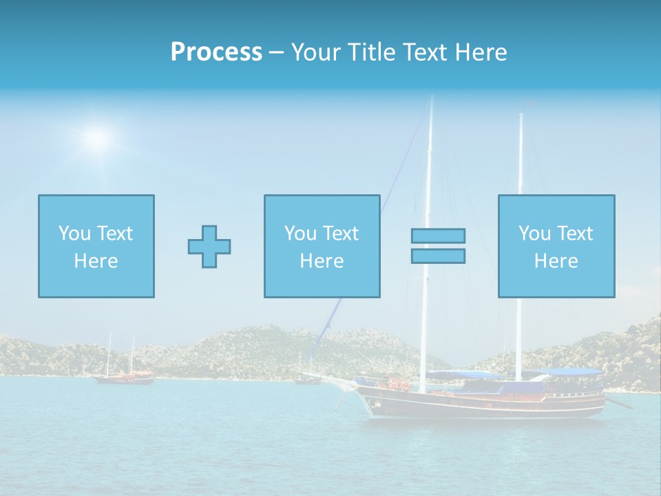 Cloud Tourism Cruise PowerPoint Template