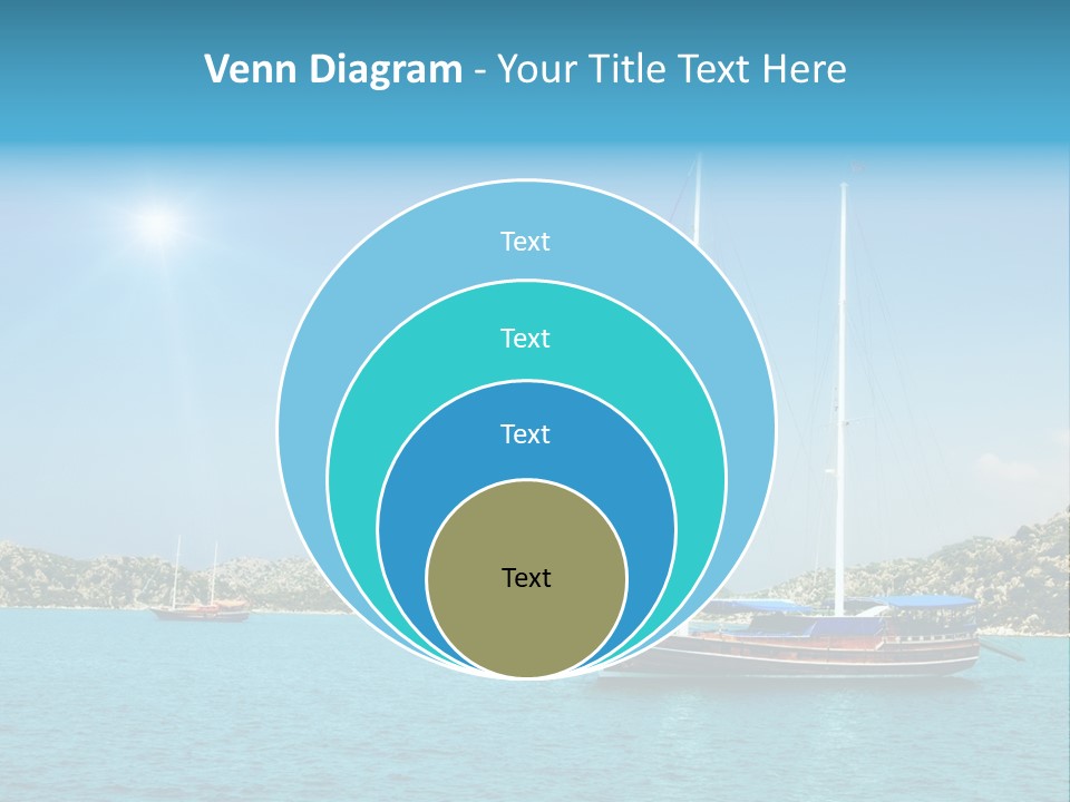 Cloud Tourism Cruise PowerPoint Template