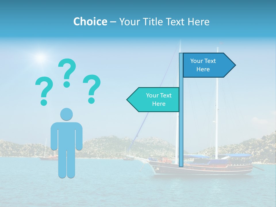 Cloud Tourism Cruise PowerPoint Template