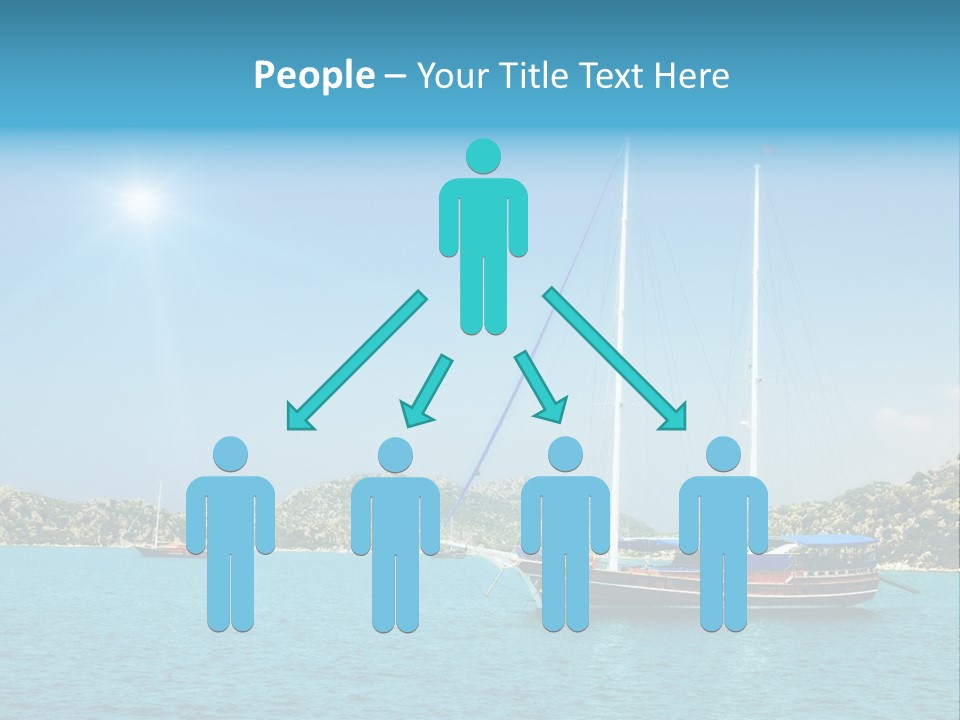 Cloud Tourism Cruise PowerPoint Template