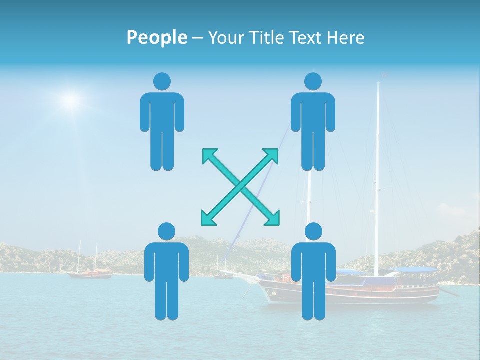 Cloud Tourism Cruise PowerPoint Template