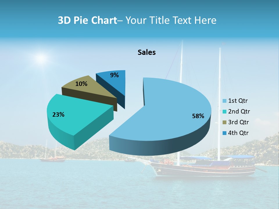 Cloud Tourism Cruise PowerPoint Template