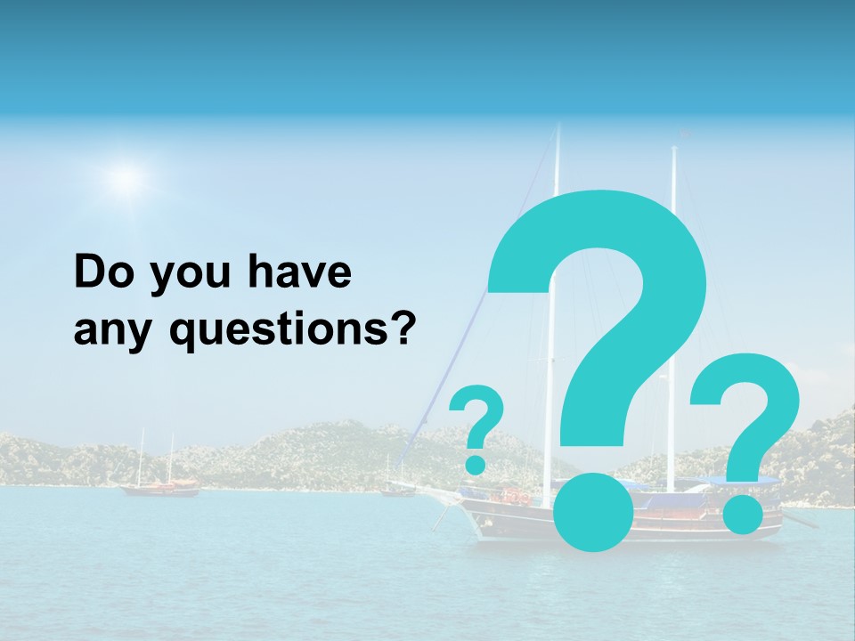 Cloud Tourism Cruise PowerPoint Template