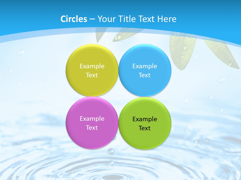 Summer Purity Healthy PowerPoint Template