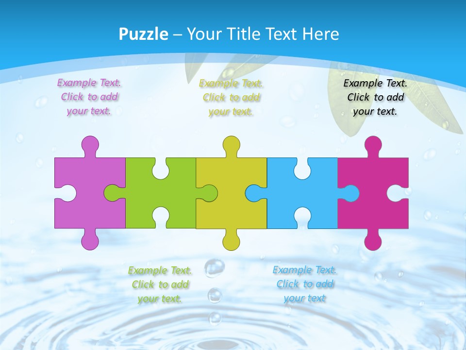 Summer Purity Healthy PowerPoint Template