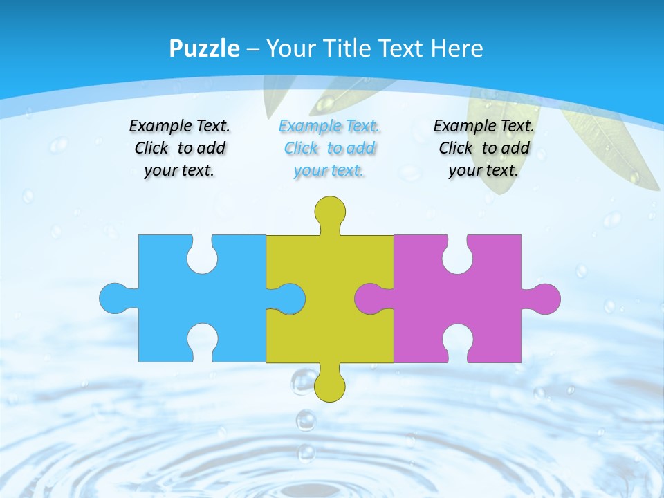 Summer Purity Healthy PowerPoint Template