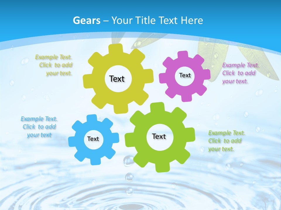 Summer Purity Healthy PowerPoint Template